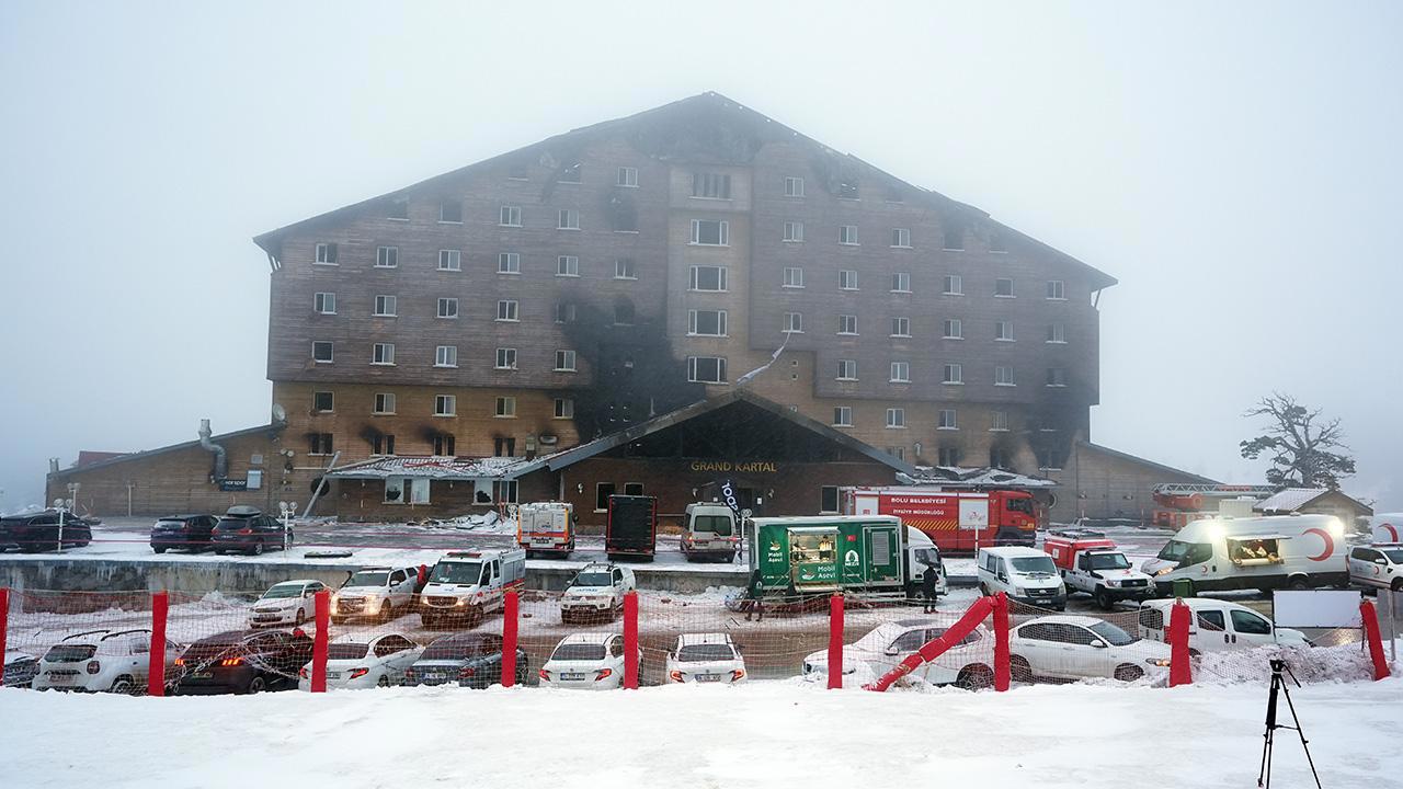 Kartalkaya'da Bir Otel Yangını