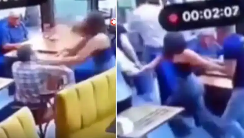 Garsona Şiddet Uygulayan Genç, Hesabını Ağır Ödedi!