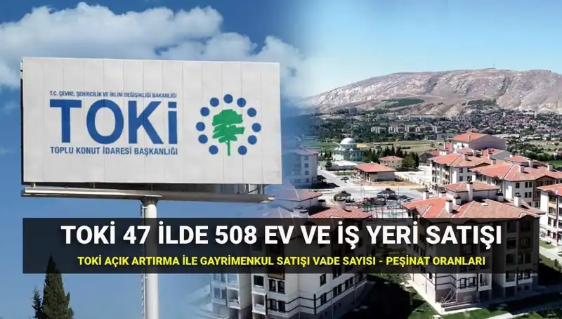Türkiye'nin 47 İlinde TOKİ'den Eşsiz Fırsatlar: 508 Konut ve İş Yeri Satışı